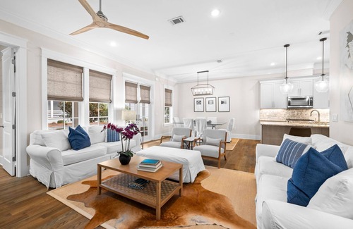 Lakeside at Blue Mountain Beach House | 30A NEW RENTAL! Golf Cart! SPRING DISCOUNTS! Beach + Bikes + Pool