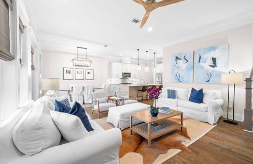 Lakeside at Blue Mountain Beach House | 30A NEW RENTAL! Golf Cart! SPRING DISCOUNTS! Beach + Bikes + Pool