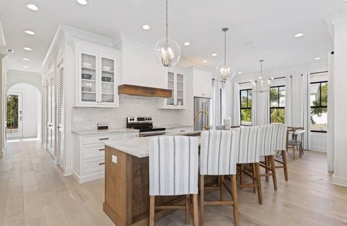 Lakeside at Blue Mountain Beach House | 30A ☀️ Private Heated Pool, Golf Cart, Beach Chairs, Custom Bunk, Playground