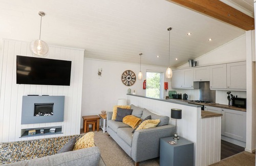 Rhyd-y-clafdy Cottage | 32 SANCTUARY LODGE, pet friendly, with pool in Y Ffor