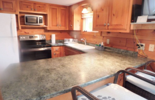 Greenville Junction House | 3BR 1BA Pine Interior Home across the street from Moosehead Lake