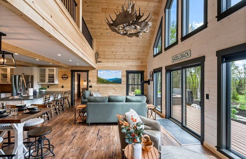 Rangeley House | 3BR Escape w/Hot Tub + Grill + Fireplace
