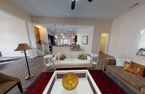 Summerville House | 4,000 sq ft Home with Full-Sized Office (1GB Internet), Billiards, Private Yard