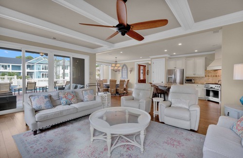 Palmetto Dunes House | 4 Barrier Beach Cove: Steps from the Beach with Private Pool, Spa, Elevator & Free Activities!