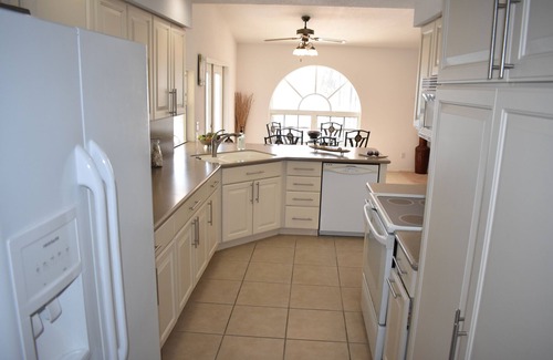 South Gulf Cove Villa | 4 BDRM 2.5 BATH Villa W/SPECTACULAR Views of LARGE Waterway Heated Pool -Dock
