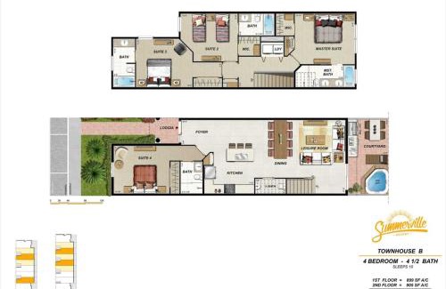 West Kissimmee House | 4 BR 4 BA Villa Self Check-In BBQ & Full Kitchen