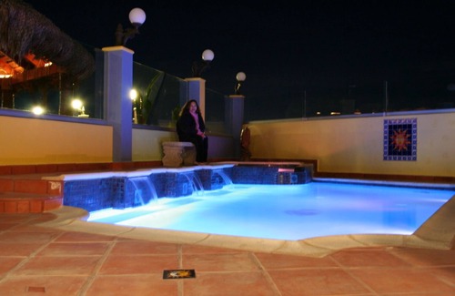 La Salina House | 5 bedrooms Beachfront Pool Spa grassy yard 24-7 security.