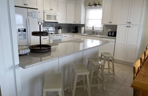 Long Beach House | 5 BR Oceanfront, Oak Island, NC Back To The Beach