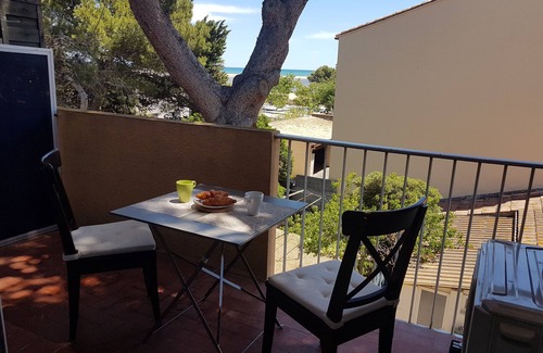 La Franqui Apartment | 5 people Sea view terrace in the heart of the resort
