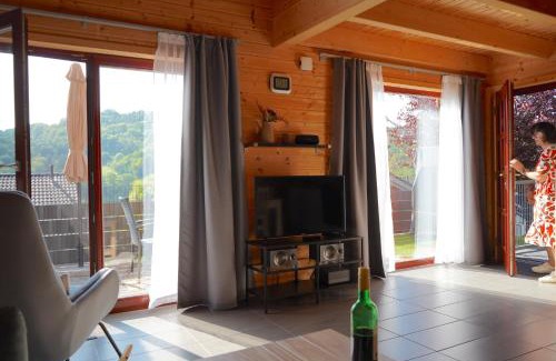 Rieden House | 5 Sterne Ferienhaus Annika mit Kamin, Seeblick und großer Terrasse