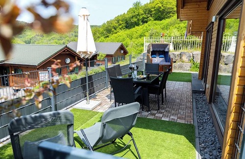 Rieden House | 5 Sterne Ferienhaus Tommy mit Kamin,Sauna,Seeblick