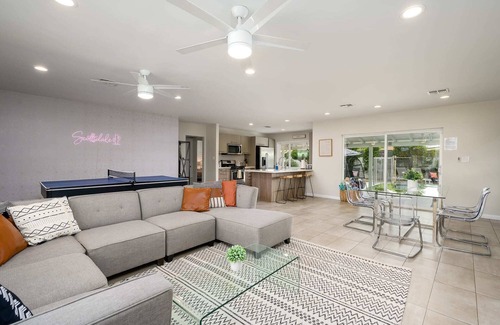 Village Grove House | 5BR Old Town Home w/Heated Pool, Games, & BBQ!