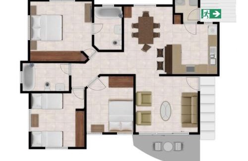 Guaricano Apartment | 5DR Cozy 3-Bedroom Apartment Santo Domingo