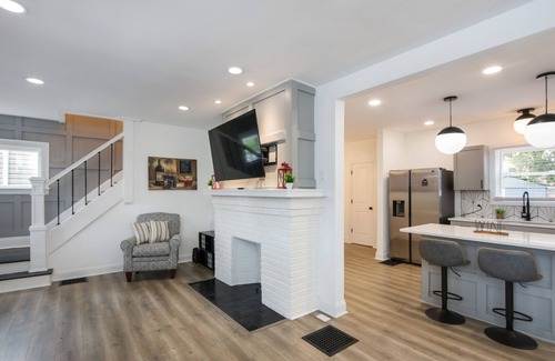 Weinland Park House | 5th Street Retreat! Centrally located family-sized home with game room & deck