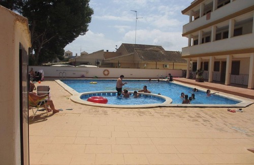 Roda Apartment | 6 bed apartment 600 m from Roda Golf course with a roof terrace and Pool