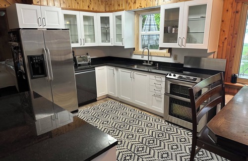 Lake Nebagamon Cabin | 6 bed lake home on 2 acres with 217 ft of lake shore. Boat rentals!