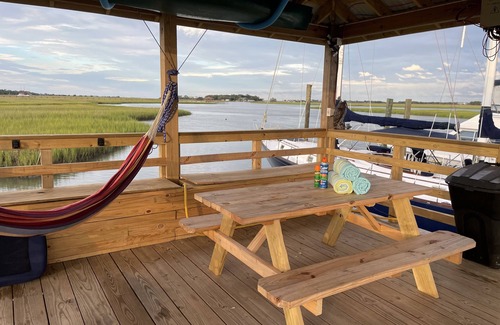 Charleston Boat Rental | 60' Sailing Yacht on a Private Dock