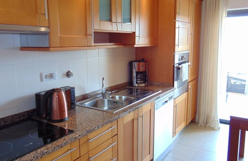 Porto de Mos Apartment | 7 min walk to beach ! 2BR/2BA Apartment, pool, aircon, wifi, secure parking.