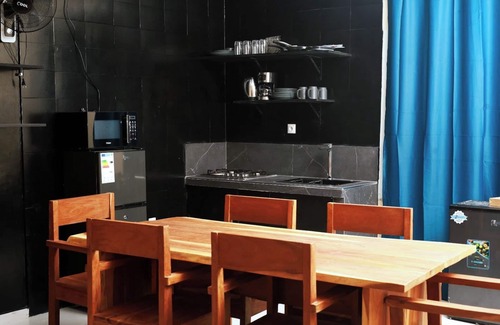 Ngaparou Apartment | 80 meters from the beach, apartment with 1 living room + 1 bedroom + 2 bathrooms.