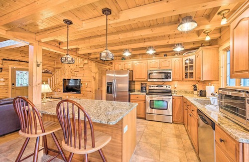 Carroll Cabin | 9 Mi to Bretton Woods: Carroll Log Cabin w/Deck