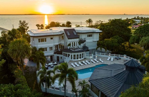 Fort Pierce Villa | 9000 SF Waterfront Mansion/Pool/Boat Dock/Theater