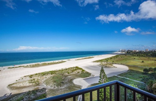 Sand Key Condo | A "10" on 10 - Beachfront Condo w/180° Views of the Water & Private Balconies