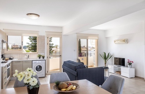 Pernera Apartment | A 2-bedroom, spacious second-floor apartment that can accommodate up to 5 people