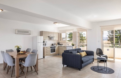 Pernera Apartment | A 2-bedroom, spacious second-floor apartment that can accommodate up to 5 people