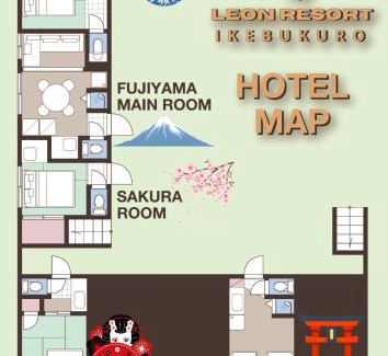 Ikebukuro Apartment | A 3rooms MAX8people 6min Shinjuku 11min Shibuya 12min walk Ikebukuro LEON RESORT IKEBUKURO traditional Japanese room 池袋 最大8名