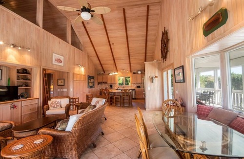 Hope Town House | A boater's dream home with a private dock UP THE CREEK from Hope Town Harbor.