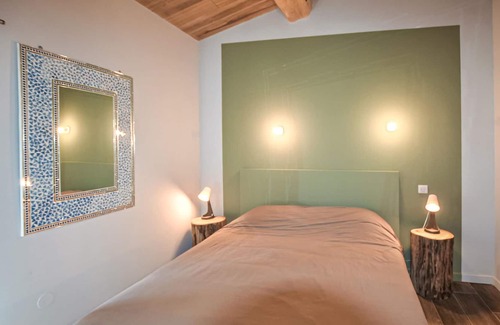 La Touche Apartment | A charming domicile with outdoor pool and spacious living area.
