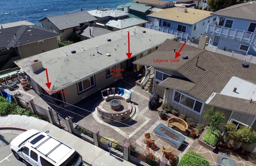 Laguna Beach Villa | A Few Steps to the Beach! Ocean Views, Patio and 1 Car Garage Parking!