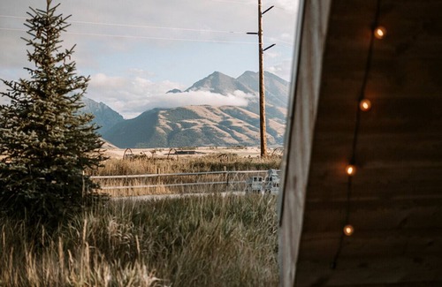 Emigrant Cabin | A-Frame 1 @ TINY TOWN CAMPGROUND- Boutique Camping