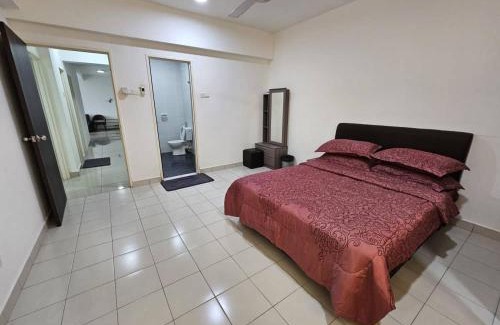 Central Seberang Perai Apartment | A&H Homestay Seberang Jaya with Swimming Pool & 3 Bedroom AC
