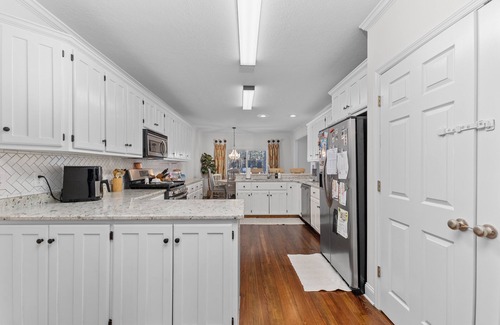 Bath House | A Hole in One Home in North Augusta w/array of amenities: pool, gameroom & more