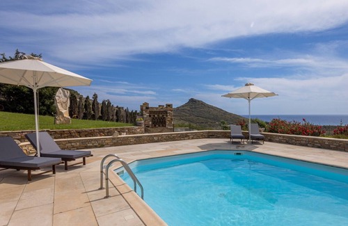 Agios Fokas House | a magnificent villa in a Mediterranean garden, with shared swimming pool