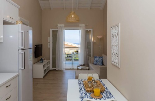 Apraos Villa | A newly built beach-front villa with stunning panoramic sea view