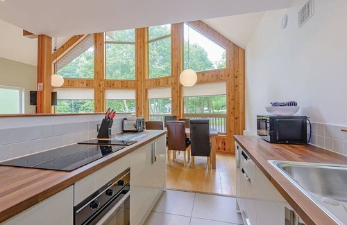 Llangollen Ski Chalet | A superbly appointed large two-storey luxury lodge.