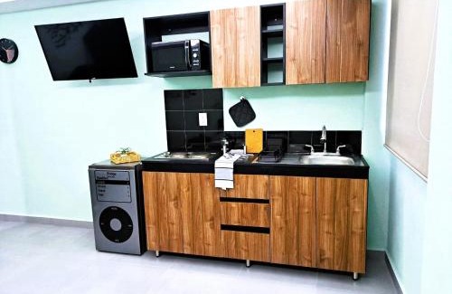 Cuautitlan Izcalli Apartment | A13 SUITE BLACK para 1 a 2 personas, Especialistas en CORTAS, MEDIANAS Y LARGAS ESTANCIAS en IZCALLI TEPOTZOTLAN perfecto para Familias, Turistas, Contratistas, Estudiantes, Empresas A sólo 5 min Izcalli 5 min Esmeralda 20 min Satélite 25 min AIFA