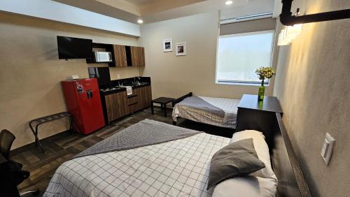 Cuautitlan Izcalli Apartment | A27 SUITE BLACK PLUS para 1 a 3 personas ESPECIALISTAS EN CORTAS, MEDIANAS Y LARGAS ESTANCIAS IZCALLI perfecto para Familias, Turistas, Contratistas, Estudiantes, Empresas y Ejecutivos A sólo 5 min Izcalli 15 min Esmeralda 20 min Satélite 25 min AIFA