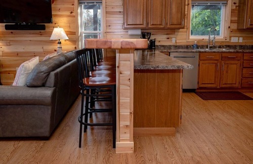Cassopolis House | Accessible Blue Spruce Lodge: 340ft of Lake Frontage, 80-ft wide Sandy Beach!
