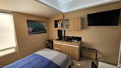 Cuautitlan Izcalli Apartment | ACEQUIA SUITES WHITE & BLACK para 1 a 2 personas ESPECIALISTAS EN CORTAS, MEDIANAS Y LARGAS ESTANCIAS en IZCALLI TEPOTZOTLAN perfectas para Familias, Turistas, Contratistas, Estudiantes, Empresas y Ejecutivos a sólo 5 min Izcalli