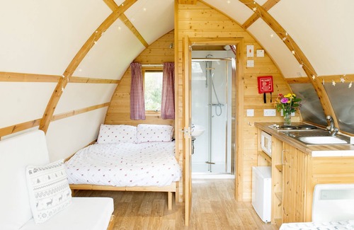 Wigton Cabin | Acremire Pod, with hot tub, Bowness on Solway