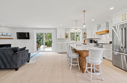 West Falmouth House | Across the street from Old Silver Beach; New house with hot tub. Sleeps 12.
