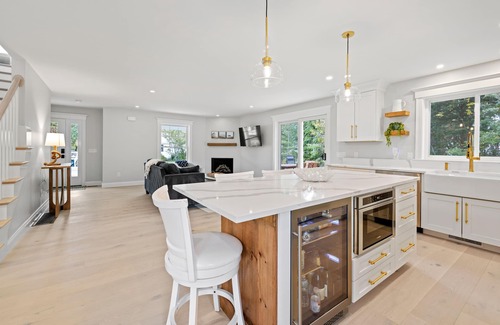 West Falmouth House | Across the street from Old Silver Beach; New house with hot tub. Sleeps 12.