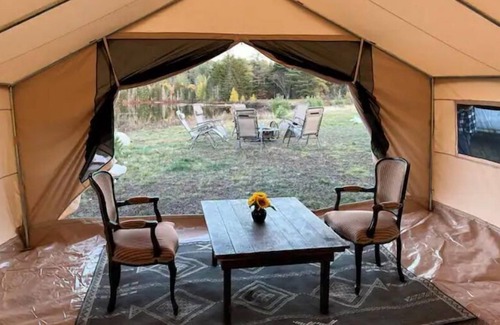 Indian Lake RV Rental | Adirondack Glamping on Private Lake and 330+ acres