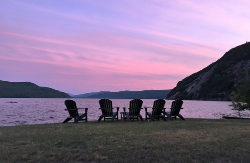 North Lake George House | Adirondack home with guest cottage on Northern Lake George