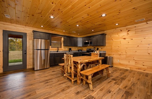 Cosby Cabin | Affordable luxury: mountain view 3 BR cabin w/hot tub, Wi-Fi and game room fun!