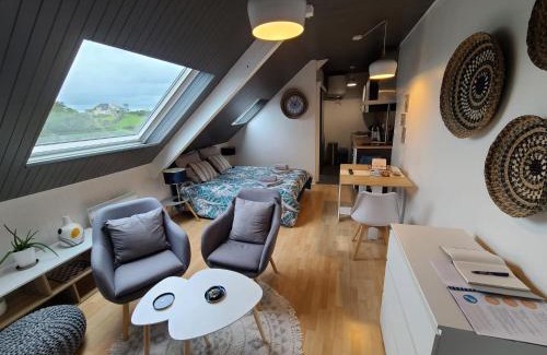 Pleneuf-Val-Andre Apartment | Agréable cocon sous les toits - Parking - WiFi