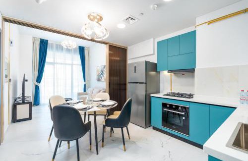 Al Barsha Apartment | Ahlan HH - Stylish Apartment in Opalz Tower with Sofa Bed and Premium Amenities